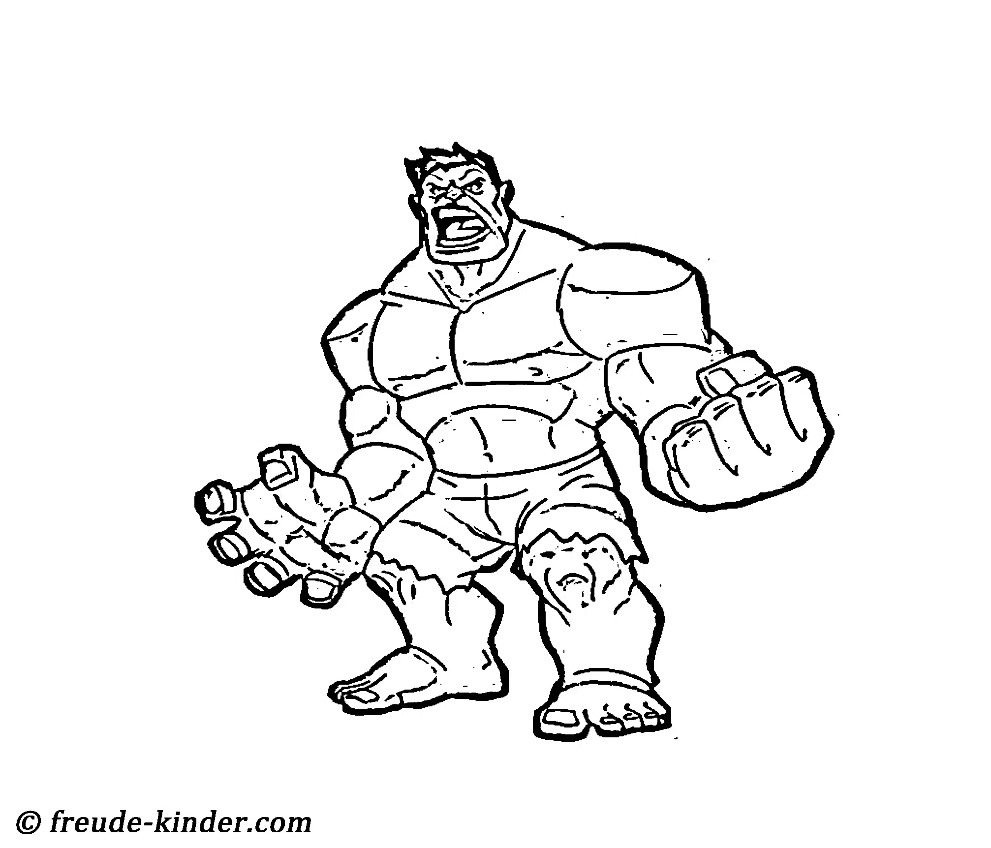 Dibujos de Hulk para colorear fáciles PDF - Dibujos para colorear,  Plantillas de páginas para colorear para que los niños impriman -  