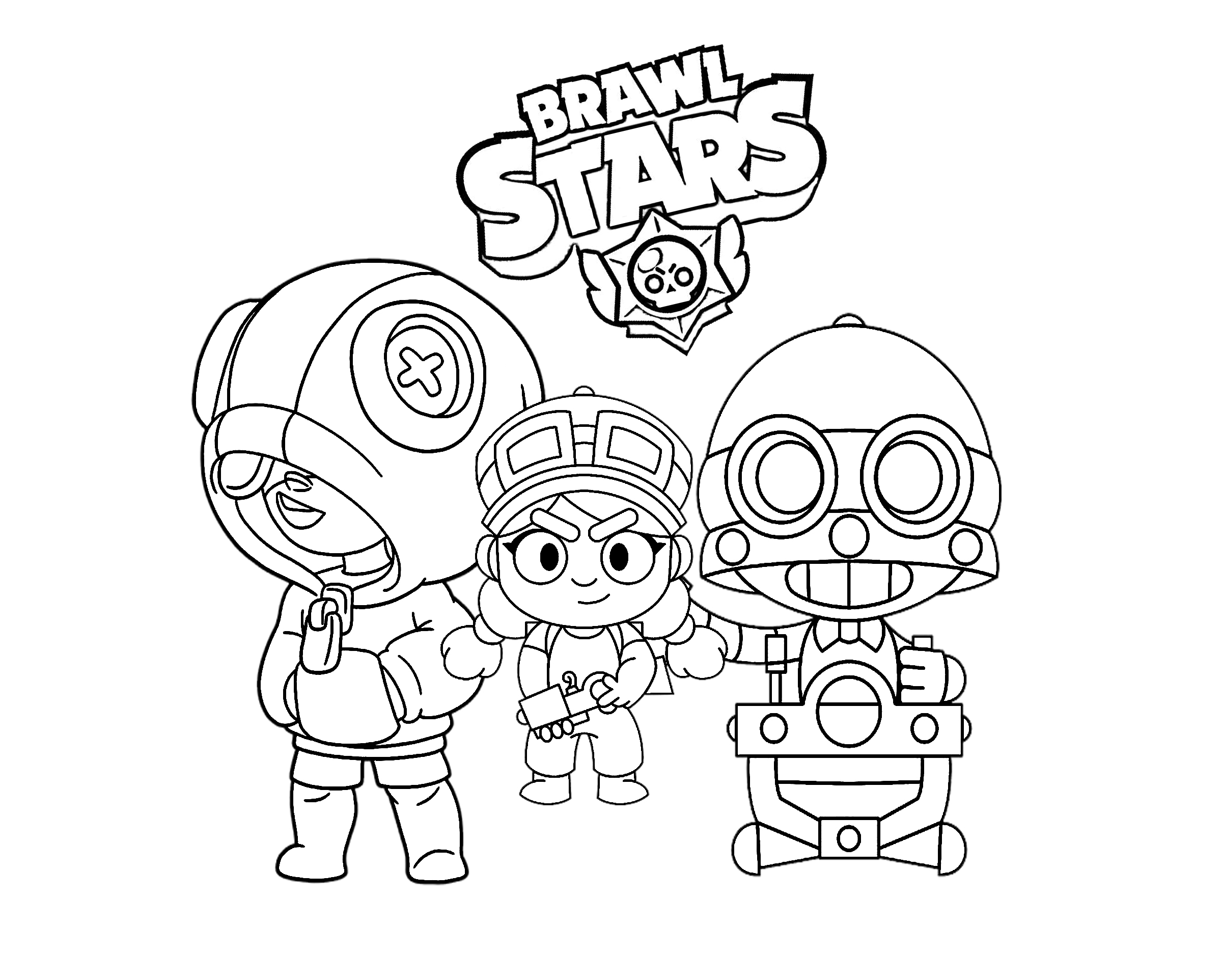 18 Dibujos De Brawl Stars Para Colorear - dibujos de personajes de brawl stars para colorear