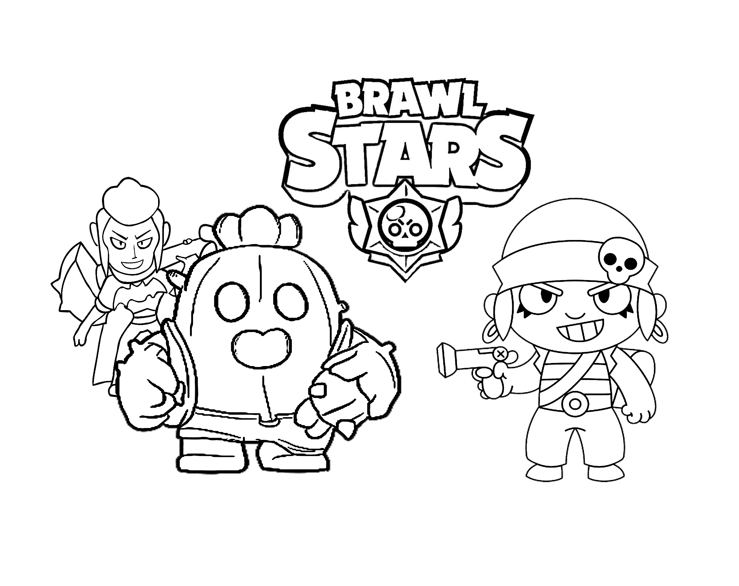 18 Desenhos De Brawl Stars Para Colorir - pirata brawl stars para colorir